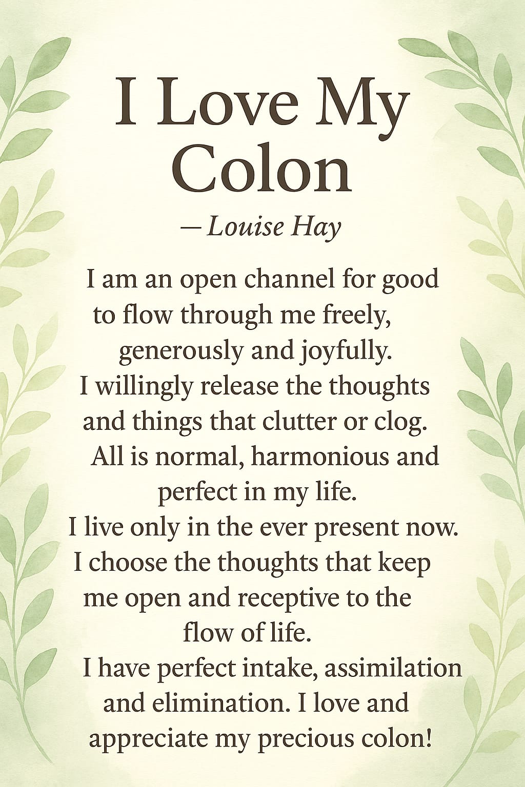 Body Cleansing & Colon Hydrotherapy